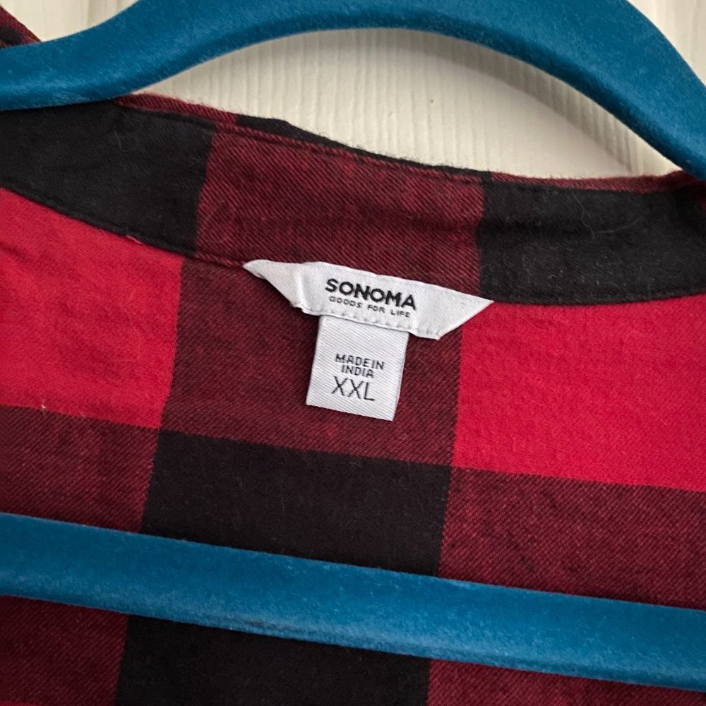 Sonoma XXL Red Plaid Button-Up - Picture 2 of 3